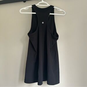 Lulu Black Align Hip-Length Racerback Tank Rare Size 6